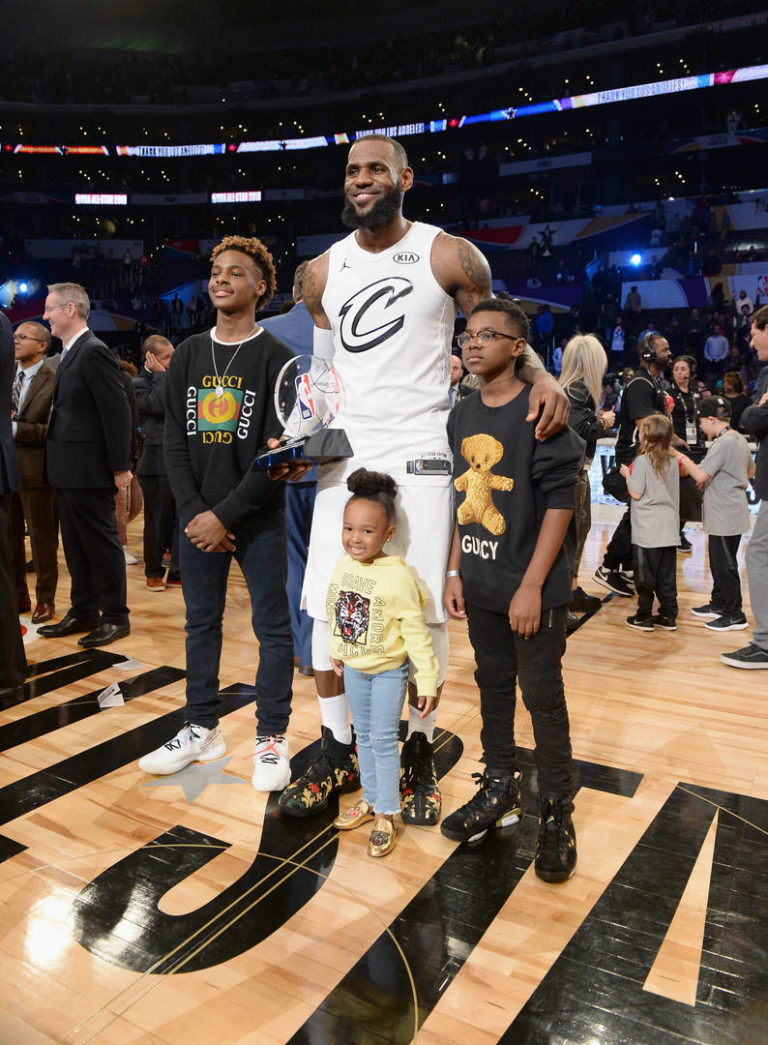 LeBron James Hoops With Bronny & Bryce In The Driveway: Watch