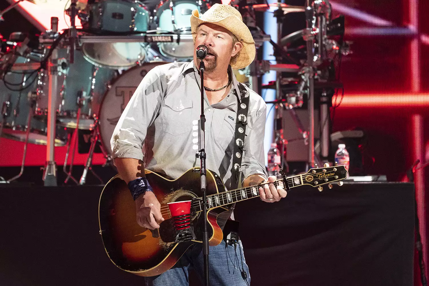 Toby Keith performs onstage in Austin in October 2021. ERIKA GOLDRING/WIREIMAGE